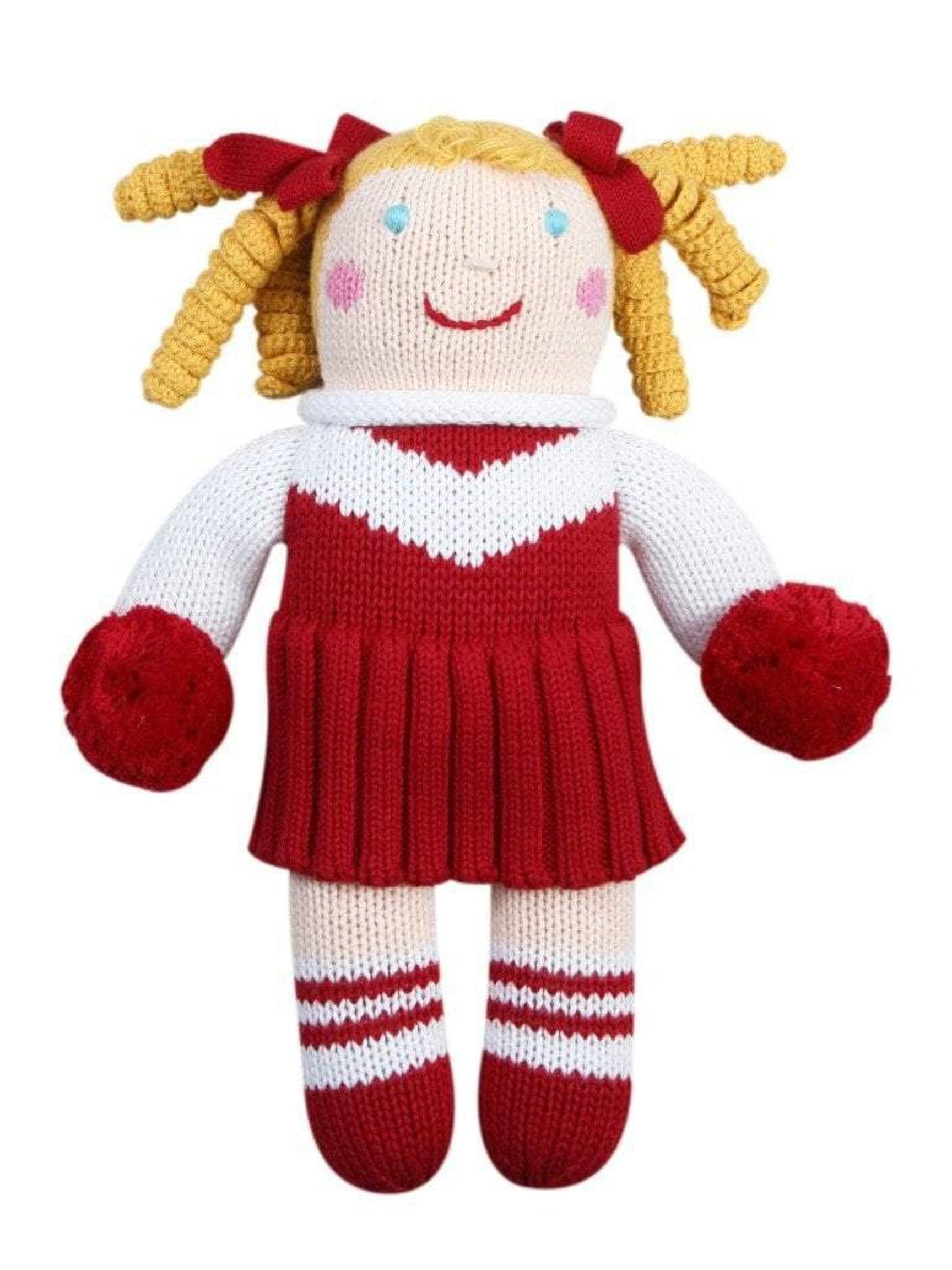 Cheerleader Knit Doll 12"