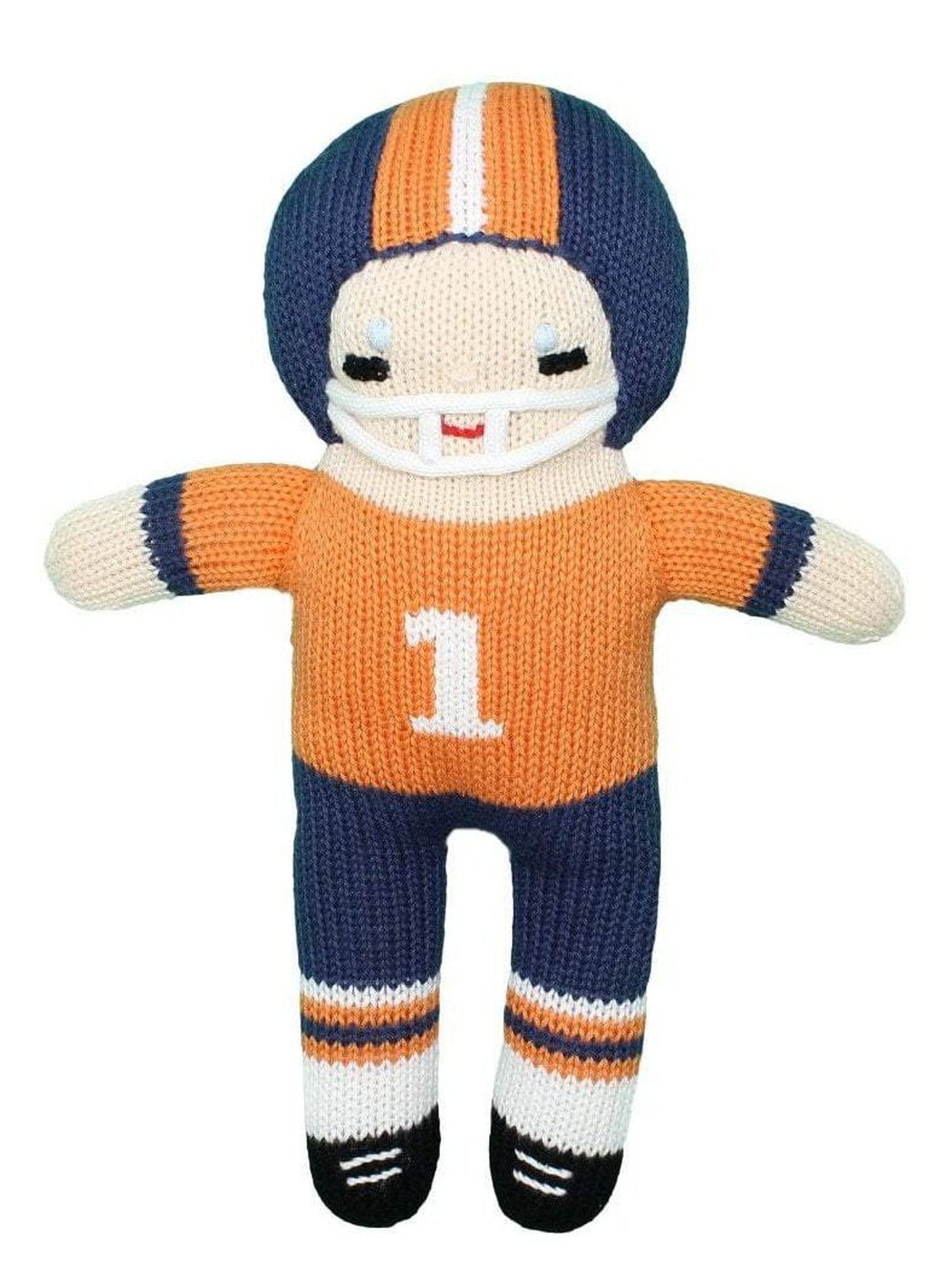Football Player Knit Doll 12"
