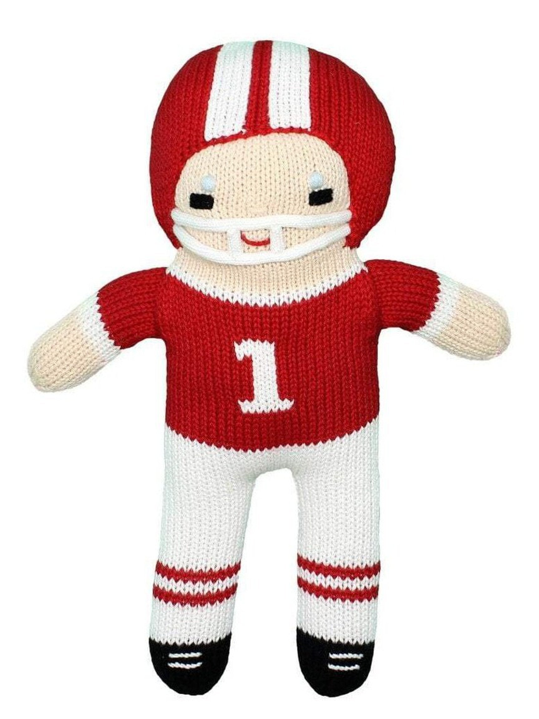 Football Player Knit Doll 12"