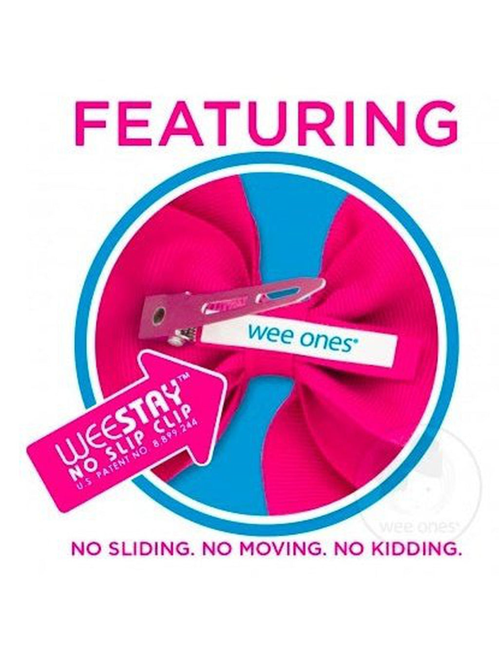 Small Grosgrain Solid Bow - Plain Wrap