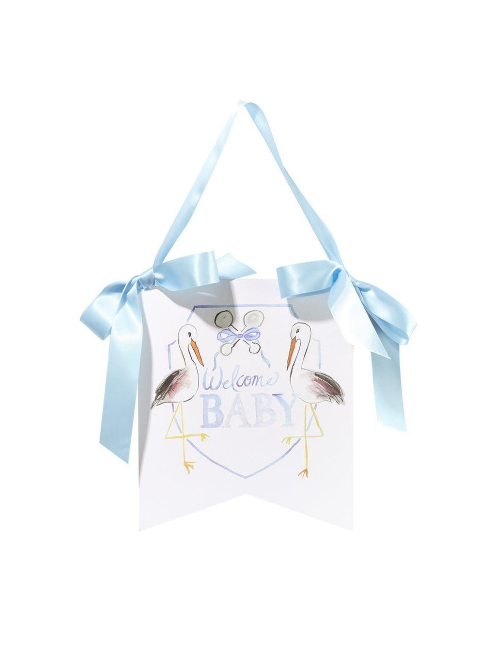 "Welcome Baby" Stork Hanger