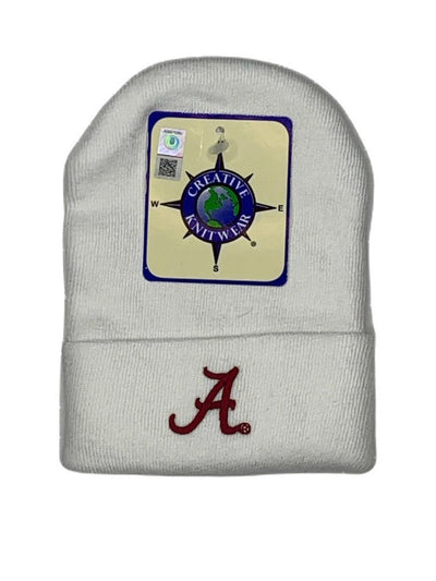 Alabama White Knit Cap