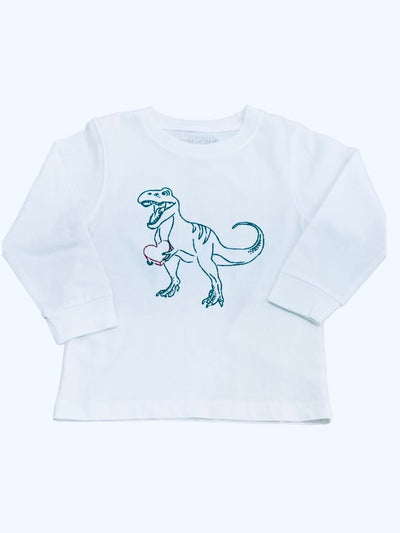 T-Rex with Heart L/S T-Shirt