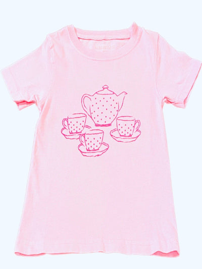 Light Pink Tea Set S/S Graphic Tee