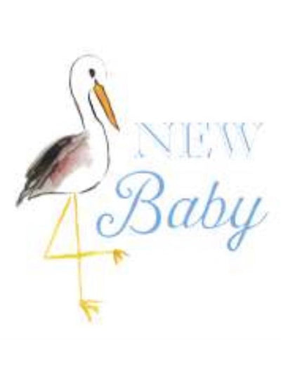 "New Baby" Stork Enclosure Card