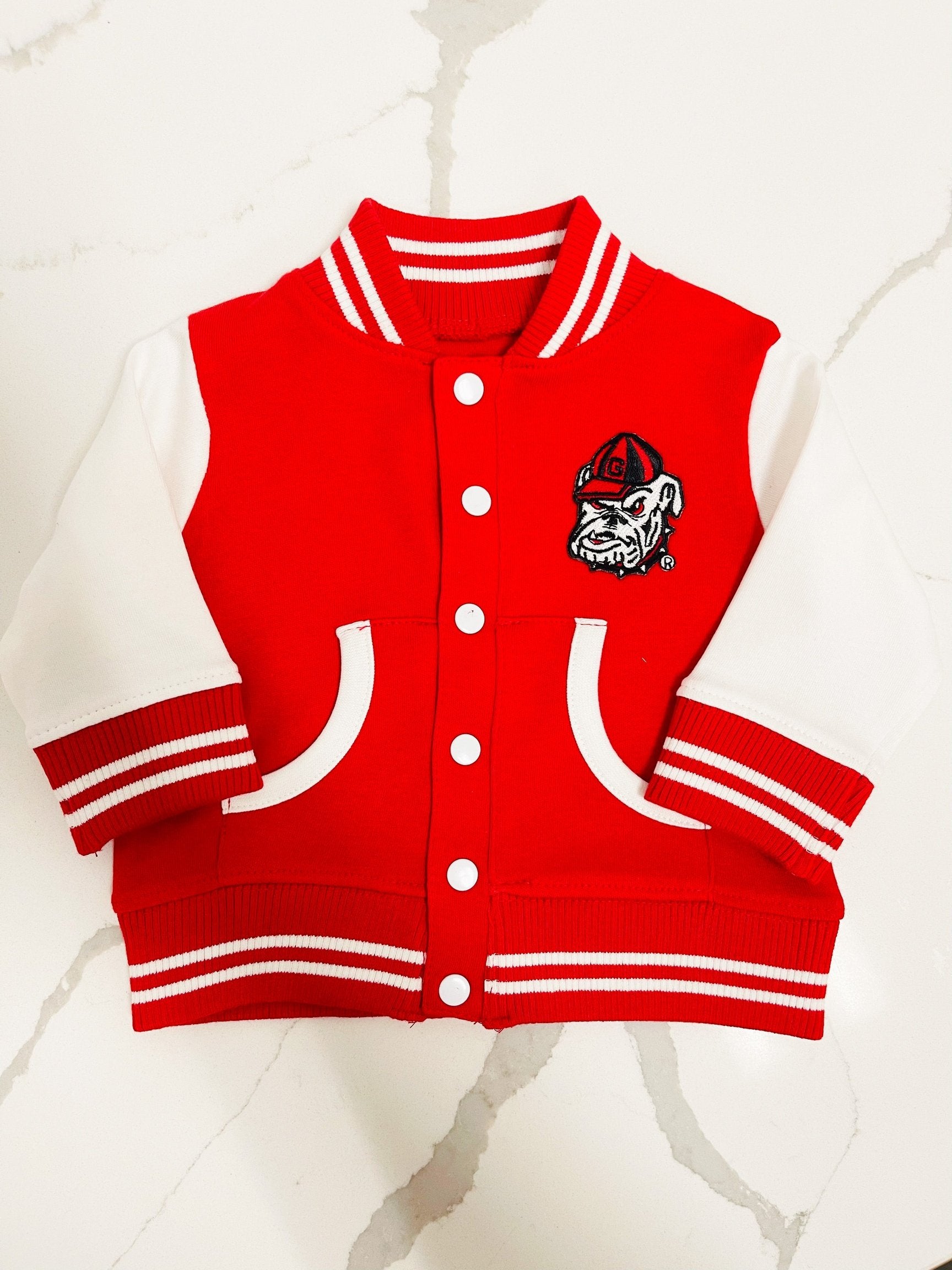 Georgia Varsity Jacket - Posh Tots Children's Boutique