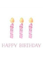"Happy Birthday" Candles Enclosure Card
