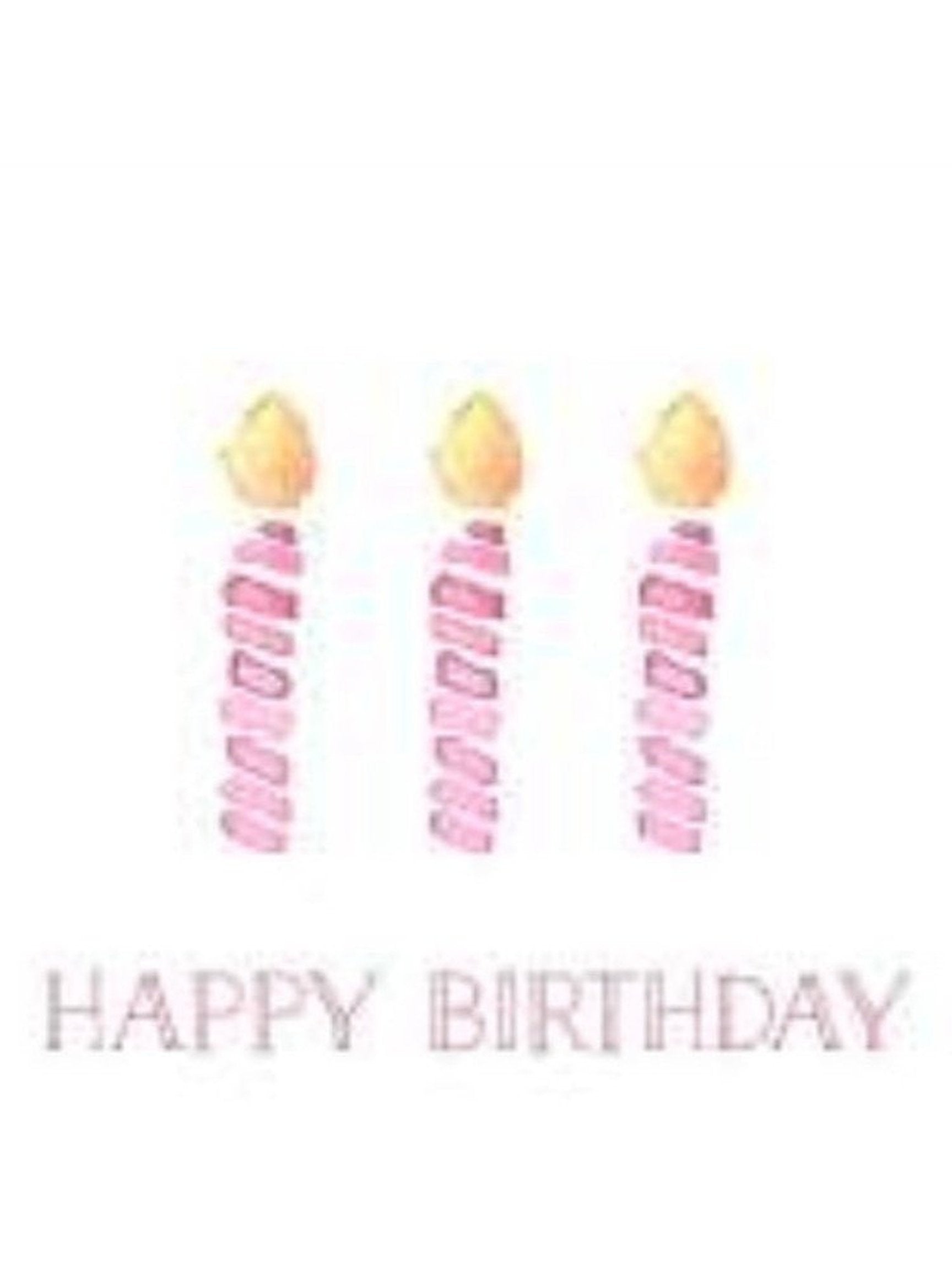 "Happy Birthday" Candles Enclosure Card