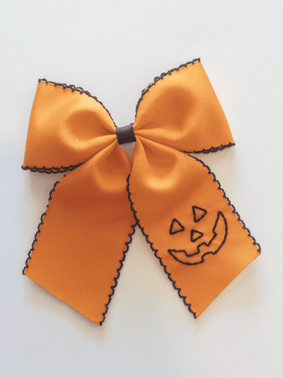 Jack-O-Lantern Tails Bow