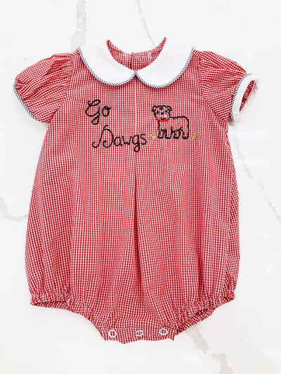 Embroidered Bulldog Girl Bubble