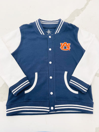 Auburn Varsity Jacket - Posh Tots Children's Boutique