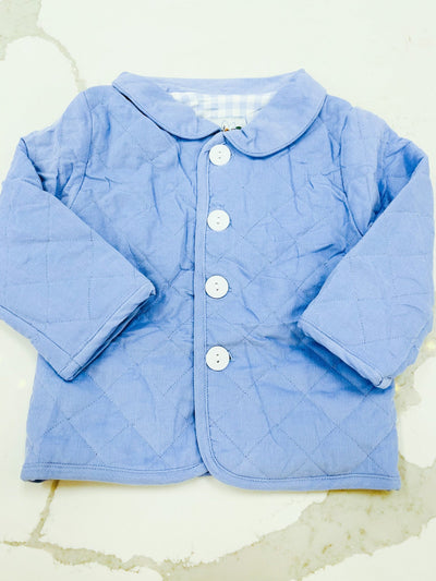 Blue Quilted Coat