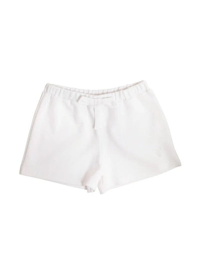 Shipley Short w/ Stork and Bow - Worth Avenue White