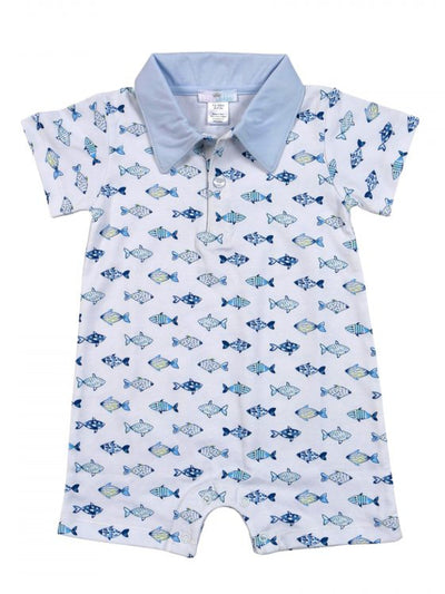 Blue Fishes Romper