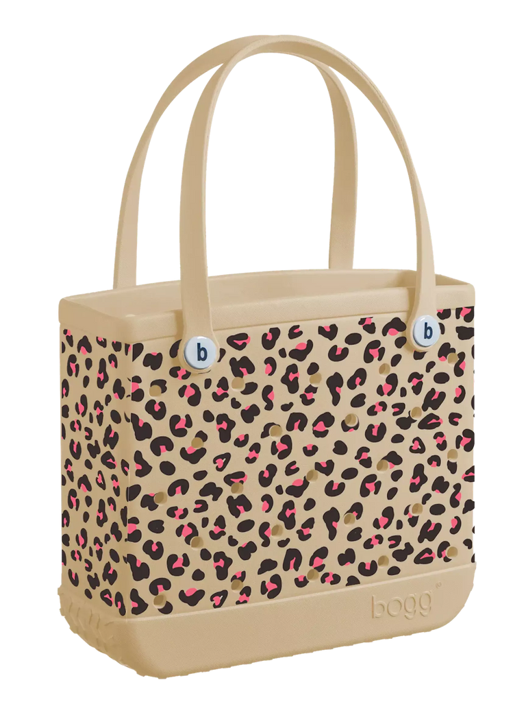 3 Piece Pink and Blue Cheetah Set for Bogg Bag 
