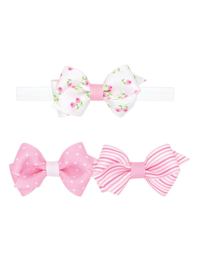 3-Pack Wee Bows with Add-A-Bow Band