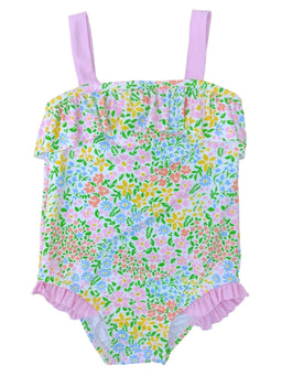 Watercolor Eyelet Tween Girl Knot Bikini 7-14 - Shade Critters