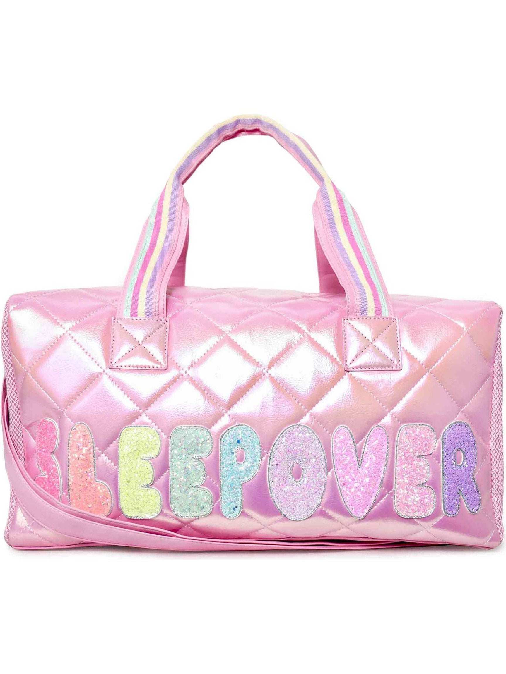 Glam Quilted Large Duffle Bag - Cotton Candy Ombre Sleepover