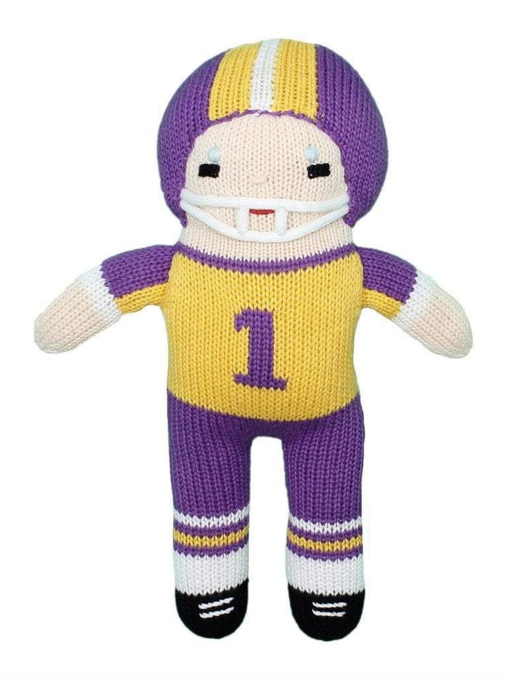 Football Player Knit Doll 12"